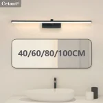 Moderne LED miroir avant lampe salle de bain lampes chambre Dressing lumières cuisine maison 40/60/80/100 cm longue lampe LED éclairage Lustre