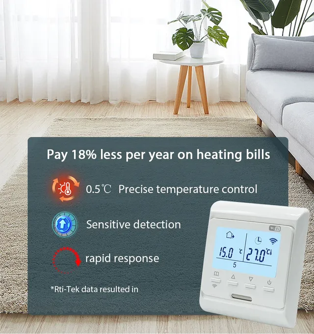Thermostat WiFi intelligent pour chauffage au sol… – vue 4