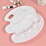 Palette plastique ovale portable artiste 10 puits blanc… – vue 5