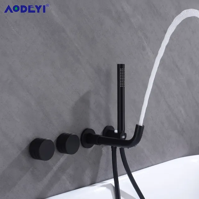 HOShower-Ensemble de Bec de Baignoire à Main en Laiton… – vue 3