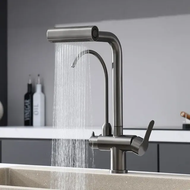 Robinet de cuisine cascade extractible – vue 2