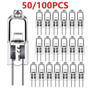 10/50/100 pièces G4 12V 10W 20W ampoules LED ampoules halogènes écologiques Capsule insérée perles lampe en cristal ampoule halogène en gros