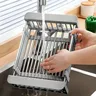 Évier égouttoir pliant télescopique réglable panier… – vue 6