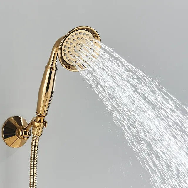 Robinet de baignoire de luxe en forme de cygne doré – vue 6