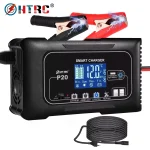 HTRC 15A/20A/25A/35A chargeur de batterie de voiture 12V 24V chargeur intelligent pour plomb-acide PB AGM LiFePO4 Batteri chargeur de moto automatique