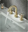 Robinet lavabo laiton brossé or mat col cygne bec haut… – vue 6
