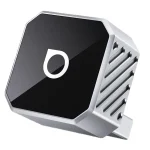 Adaptateur sansfil automatique doubleport USB TypeC installationautomatique multitache voiture compatibilite large compact metal noir octogonal