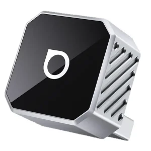 Adaptateur sansfil automatique doubleport USB TypeC installationautomatique multitache voiture compatibilite large compact metal noir octogonal