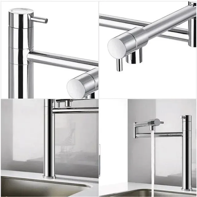 Robinet de cuisine pivotant mural – vue 7