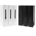 Distributeur de savon mural de 400ML, distributeur de savon de douche, revitalisant à 3 chambres, distributeur de détergent Gel pour accessoires de salle de bains