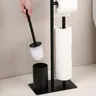 Portepapier toilette autoportant brosse WC noir mat… – vue 3