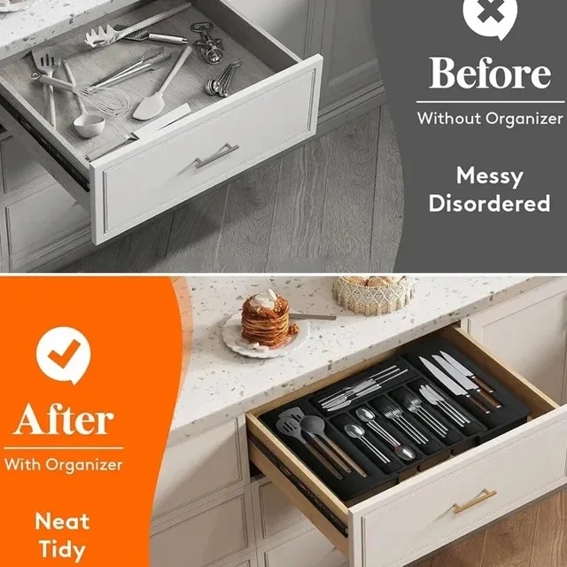 Organisateur tiroir cuisine extensible réglable range… – vue 4