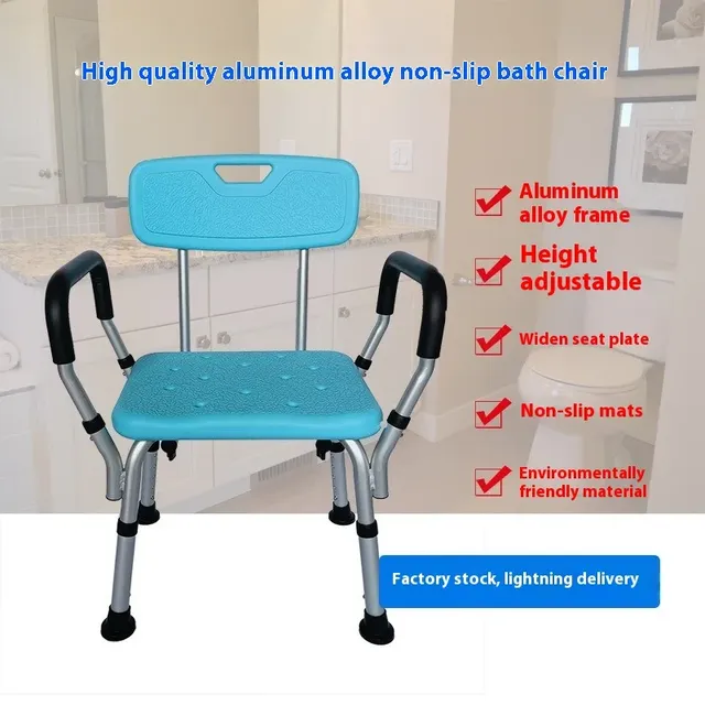 Chaise de douche pour douche intérieure avec accoudoirs… – vue 3
