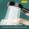 Pommeau de douche haute pression 6 modes : arrêt à une… – vue 3