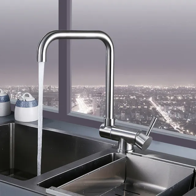 Robinet de cuisine en acier inoxydable – vue 3
