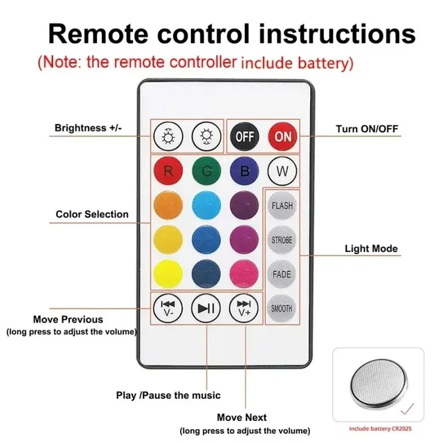 12w RGB haut-parleur ampoule Bluetooth musique LED… – vue 3