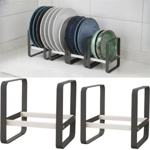 Support organisateur de cuisine pour couvercle de casserole, plaque de casserole, support de planche à découper, armoire en métal antidérapante, étagère de rangement, support d&rsquo;égouttage de séchage de vaisselle