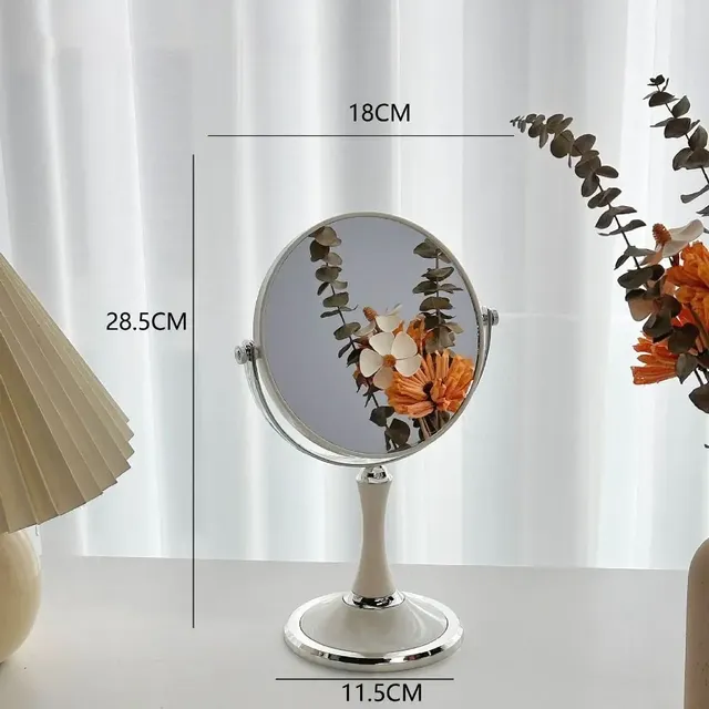 Miroir de maquillage Double face rotatif à 360 degrés – vue 4