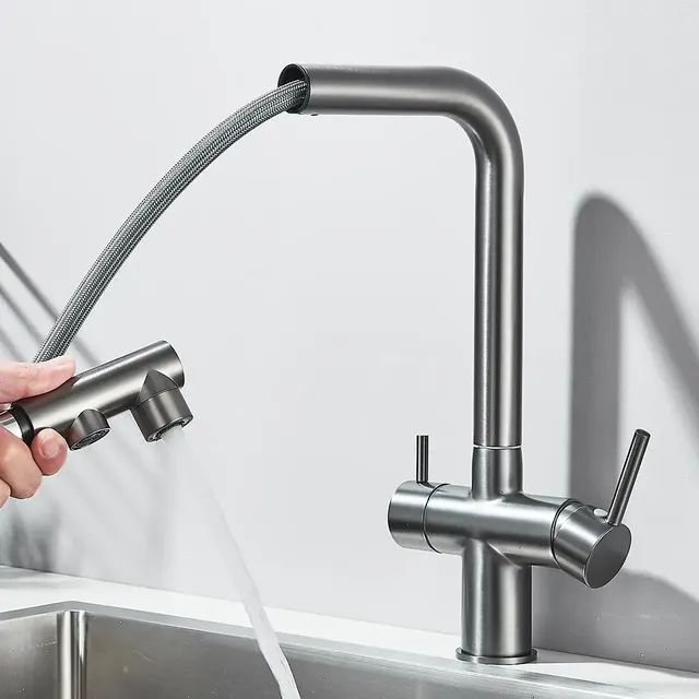 Robinet d'évier de cuisine extractible filtré – vue 4