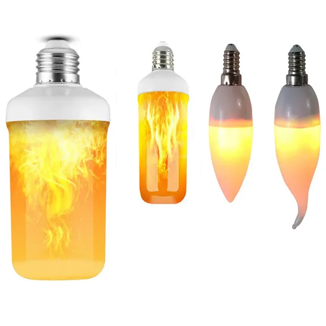 Ampoule LED en Forme de Flamme Simulée