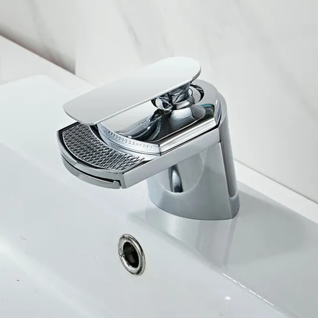 Cascade lavabo en laiton mitigeur de lavabo à poignée… – vue 3