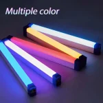 Tube lumineux coloré RGB 32cm, USB, veilleuse violette et bleue, bâton de lumière pour salle, lampe de remplissage suspendue à main, Photo