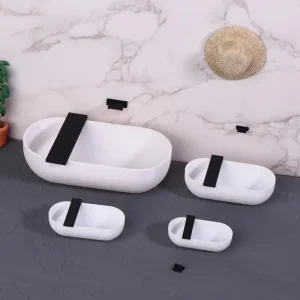 1 ensemble 1/12 maison de poupée 3D petite baignoire avec capacité de stockage modèle de baignoire bricolage accessoires Miniatures salle de bain scène décoration