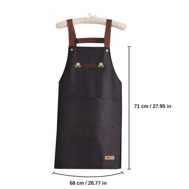 Tablier imperméable imprimé Hello Letter – vue 3
