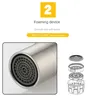 Robinet de lavabo en or brossé – vue 3