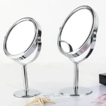 Mini miroir de maquillage de beauté Double face, support grossissant Normal, miroir cosmétique de vanité pour table, salle de bain, chambre à coucher, voyage