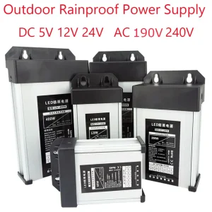 Alimentation de commutation 5 12 24 V Volt, 220V AC à DC 5V 12V 24V, 100W 200W 250W 300W 400W 500W 600W, étanche à la pluie pour l’extérieur Alimentation de commutation 5 12 24 V Volt, 220V AC à DC 5V 12V 24V, 100W 200W 250W 300W 400W 500W 600W, étanche à la pluie pour l’extérieur