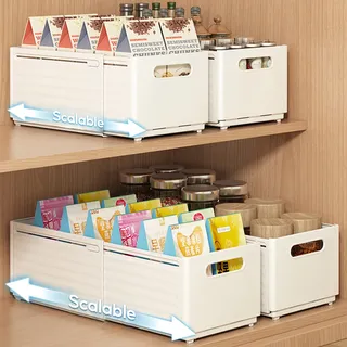 Boîte rangement rétractable multifonctionnelle réfrigérateur cuisine…