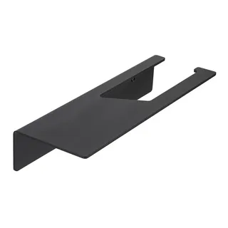 Support papier hygiénique mural métal noir mat étagère téléphone…
