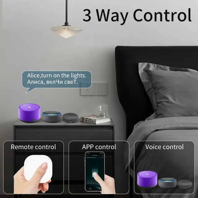 Interrupteur d'éclairage intelligent WiFi 16A – vue 4