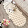 Tapis ovale en peluche doux – vue 1