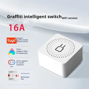 Commutateur de double commande WiFi intelligent Tuya – Mini module à distance sans fil pour la domotique intelligente