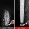 Pommeau de douche noir en acier inoxydable – vue 2