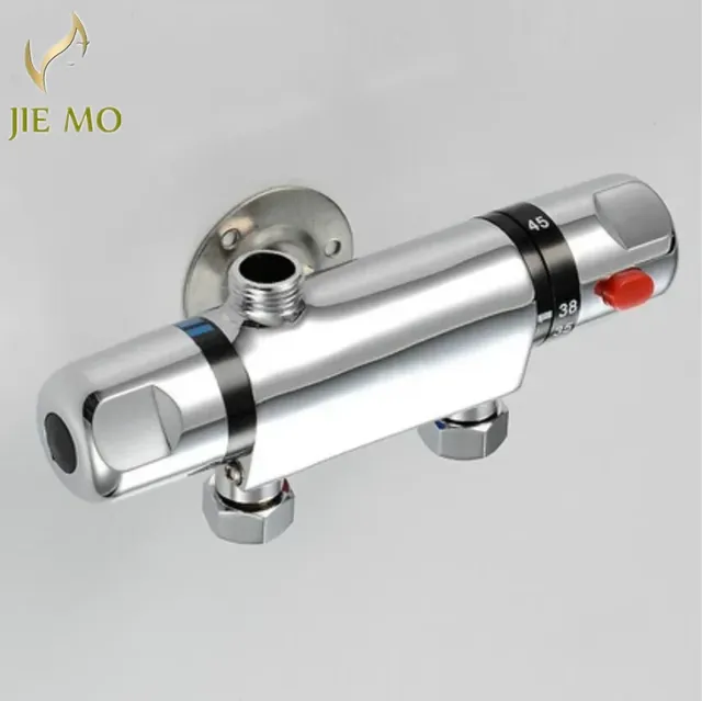 Mitigeur thermostatique mural douche chromé brillant… – vue 2