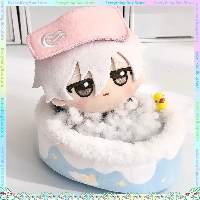 Mini baignoire ovale bleue peluches rondes rembourrées… – vue 6