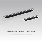 Plafonniers LED à intensité variable COB downlights projecteurs AC110V-220V grille lumières ligne lumières salon éclairage intérieur ampoules