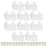 10 guides glissières tiroir plastique blanc translucide… – vue 6