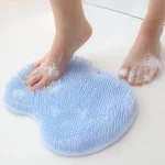 Masseur de pieds de douche, tapis antidérapant, conception à ventouse multifonction, brosse de Massage de bain, frottement du dos en Silicone, fourniture de bain exfoliante