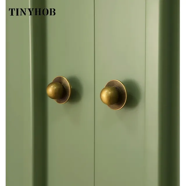Tinyexpiration-lèvent d'armoire ronds en laiton bronze… – vue 5