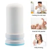 cartouche filtre eau robinet Kubichai céramique diatomée poreuse nettoyable rechargeable emboîtable blanc joint silicone bleu compact alimentaire