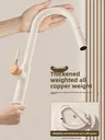 Robinet extractible en bois crème – vue 2