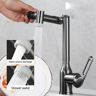 Robinet mitigeur d'eau froide et chaude en acier inoxydable