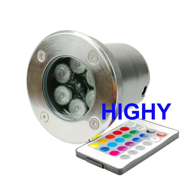 Spot lumineux LED RGB encastrable dans le sol avec… – vue 6