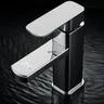 Mitigeur lavabo monocommande contemporain blanc mat base… – vue 4