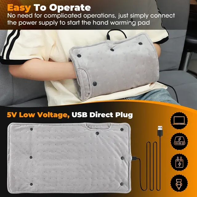Coussin chauffant électrique portable super doux – vue 6