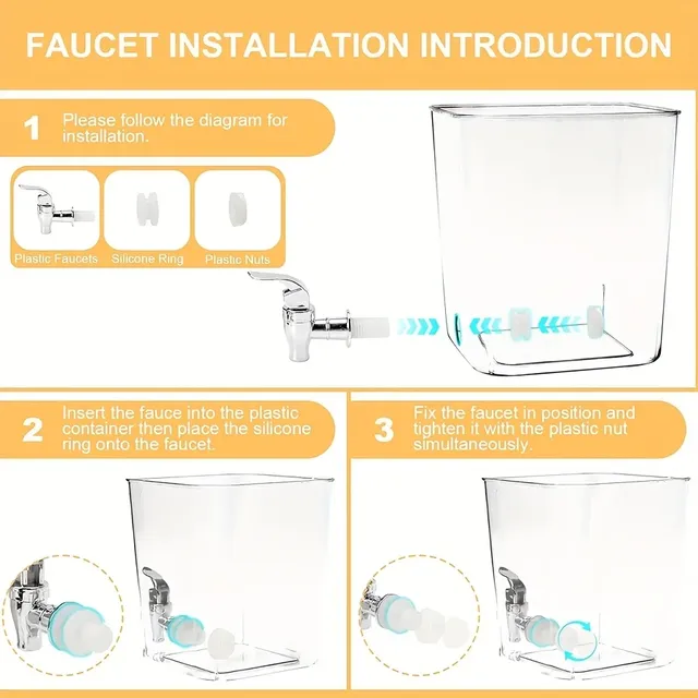 Distributeur robinet plastique acrylique transparent… – vue 6